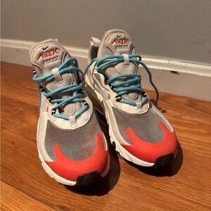 Nike Air Max Sneakers - Gray, Red, and Blue